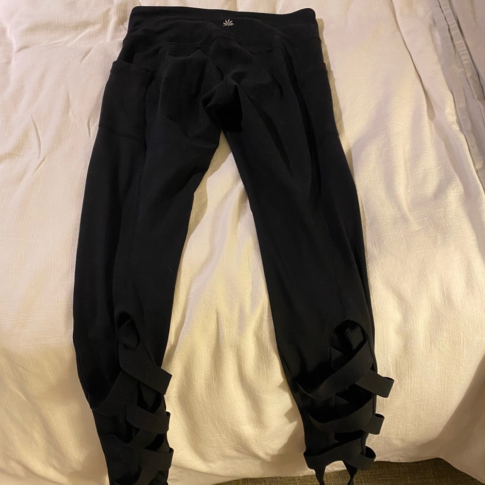 Athleta black ballet leggings size Small EUC